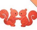 可愛(ài)動(dòng)物松鼠和小豬剪紙教程