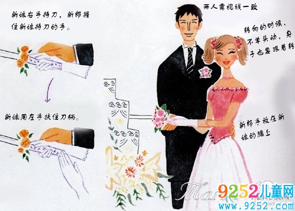 新人一起切蛋糕