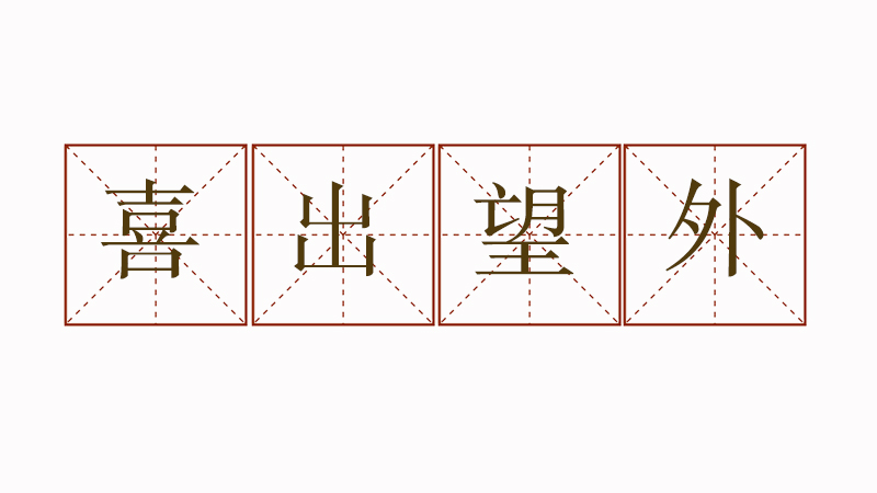 喜出望外造句三年級，喜出望外造句大全