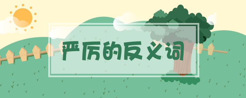 嚴(yán)厲的反義詞