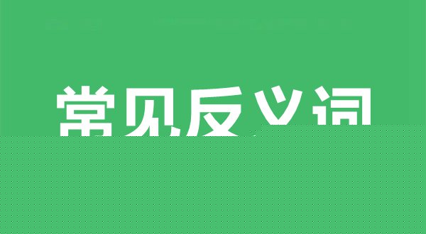 常見(jiàn)反義詞舉例