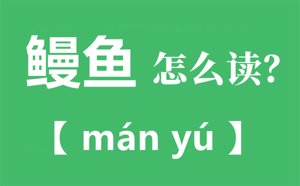 鰻魚(yú)的讀音,鰻字怎么讀拼音是什么,鰻魚(yú)的鰻為什么不讀第四聲