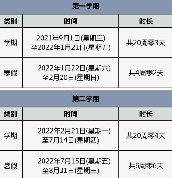 中小學(xué)寒假放假時間安排公布