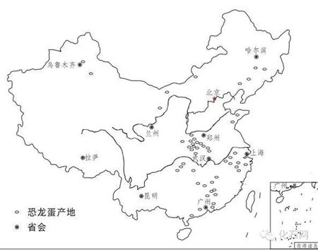 恐龍蛋分布圖