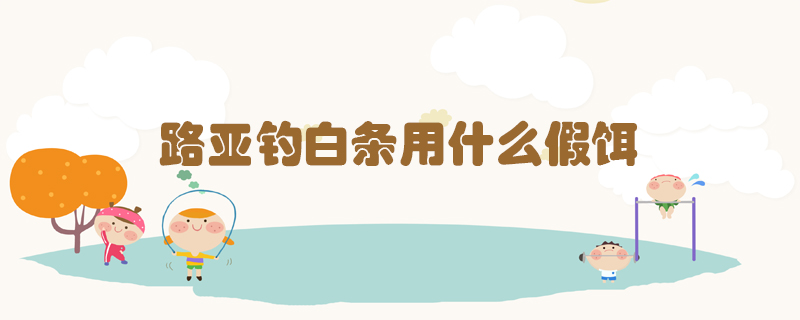 路亞釣白條用什么假餌