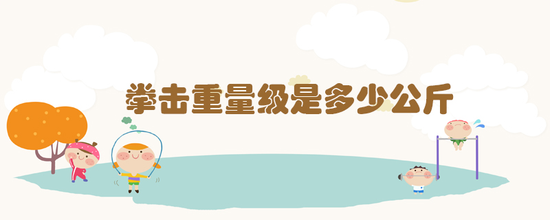 拳擊重量級是多少公斤