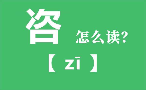 咨怎么讀,咨的拼音,咨文是什么意思