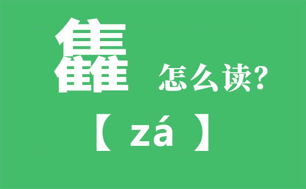 雥怎么讀,三個隹念什么,雥的拼音,雥字是什么意思