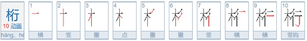 桁怎么讀,桁什么意思,桁拼音是什么,木行桁念什么