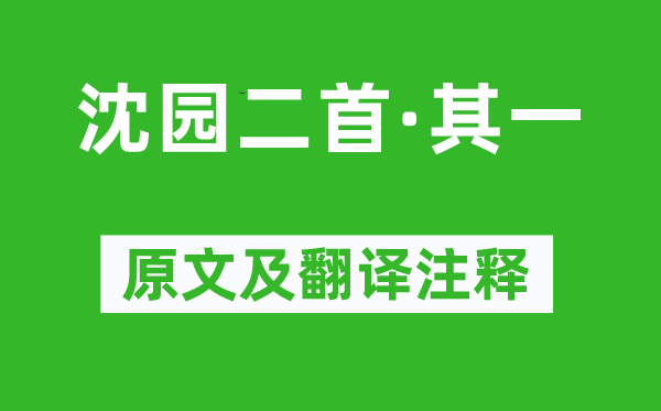 陸游《沈園二首·其一》原文及翻譯注釋,詩意解釋