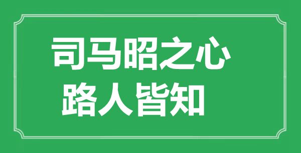 “司馬昭之心，路人皆知”的意思出處及全文賞析
