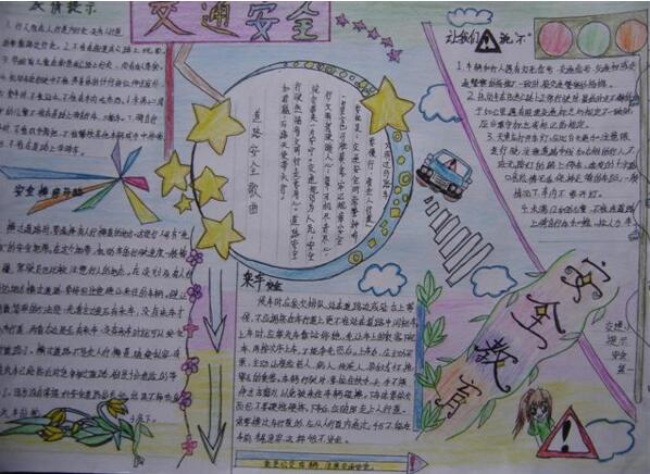 交通安全手抄報(bào)，交通知識(shí)我知道