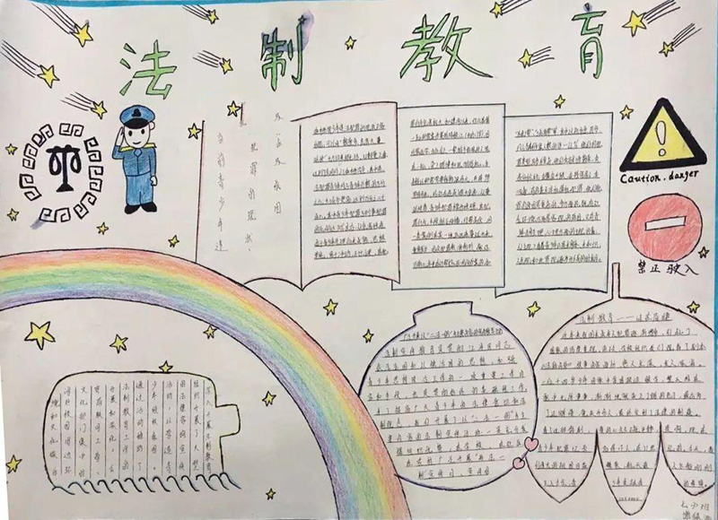 關(guān)于法制教育的手抄報，法制很重要
