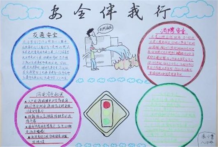 交通安全手抄報，文明禮儀手抄報