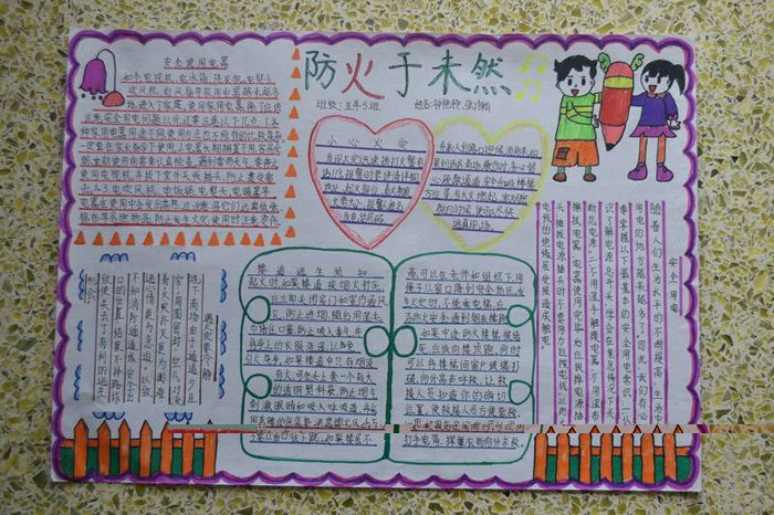 關(guān)于安全的手抄報(bào)圖片，防火于未然