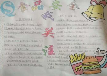 漂亮的食品安全手抄報(bào)圖片，食品安全我關(guān)注