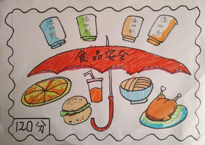 小學(xué)生食品安全手抄報(bào)圖片，食品添加劑