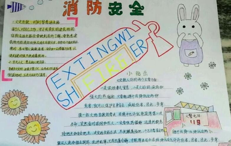 關(guān)于消防安全的手抄報，六種正確的逃生方法