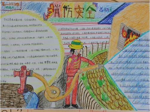 有關消防安全的<a href=http://www.inspiredelm.com/shouchaobao/ target=_blank class=infotextkey>手抄報</a>，消防安全總動員