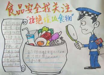 食品安全手抄報(bào)簡(jiǎn)單又漂亮，食品安全我關(guān)注