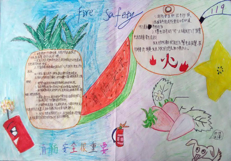 消防安全手抄報(bào)圖片，消防安全很重要