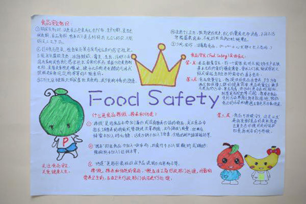 食品安全手抄報，food safety