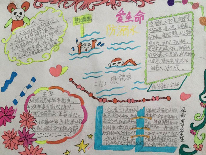 防溺水手抄報圖片，防溺水六不準(zhǔn)