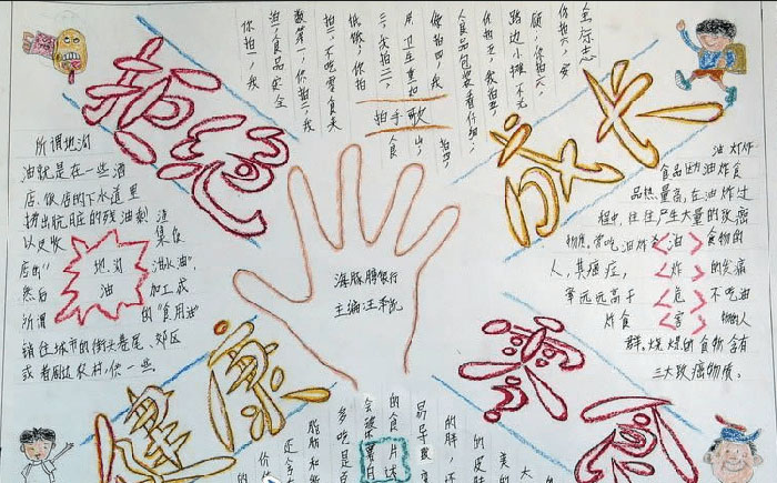 關(guān)于拒絕零食的手抄報，拒絕零食健康成長