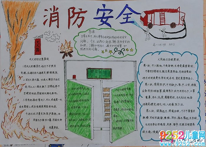 消防安全<a href=http://www.inspiredelm.com/shouchaobao/ target=_blank class=infotextkey>手抄報(bào)</a>圖片，消防安全需注意