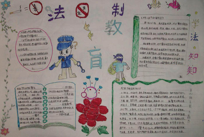 法制手抄報，學法知識