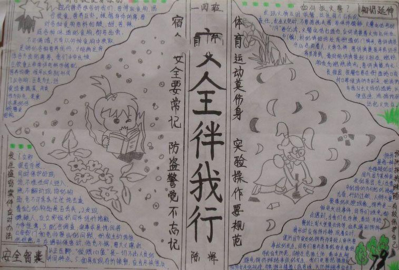安全手抄報圖片大全，安全智囊