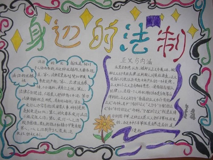 法制教育<a href=http://www.inspiredelm.com/shouchaobao/ target=_blank class=infotextkey>手抄報(bào)</a>，身邊的法治