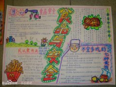 關注食品安全手抄報