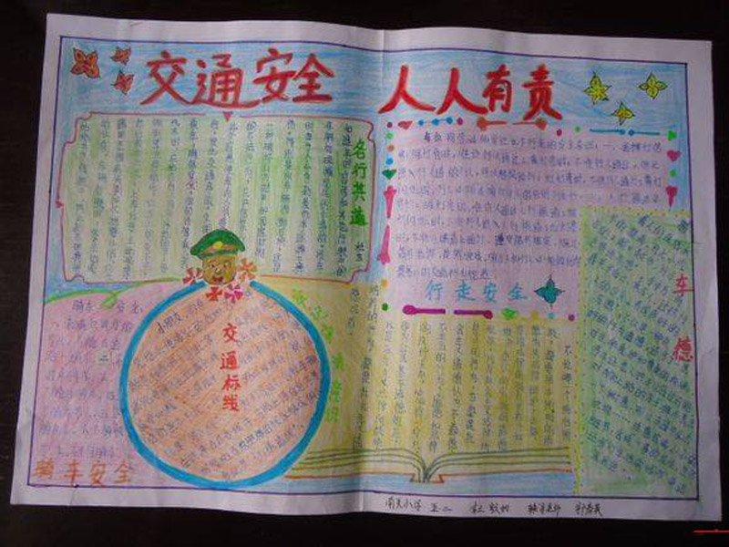 交通安全手抄報(bào)，安全常識(shí)我知道