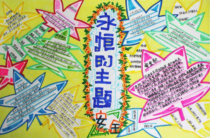 校園安全手抄報圖片，永恒的主題