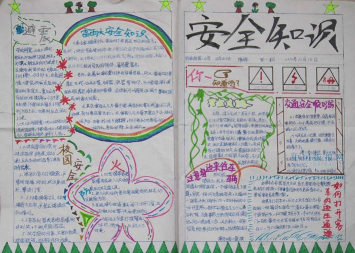 安全教育手抄報(bào)，安全知識(shí)