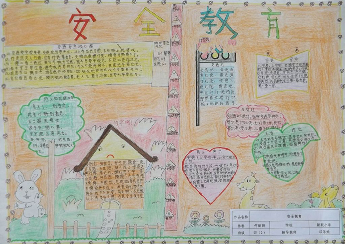 小學(xué)生安全教育手抄報(bào)，安全很重要