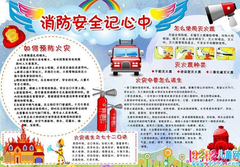消防安全<a href=http://www.inspiredelm.com/shouchaobao/ target=_blank class=infotextkey>手抄報</a>圖片大全，安全關(guān)系你我他(11張)