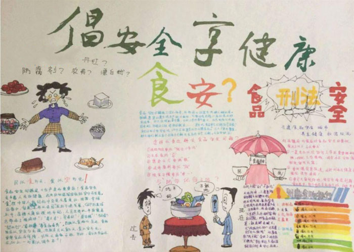 食品安全手抄報(bào)，倡安全享健康