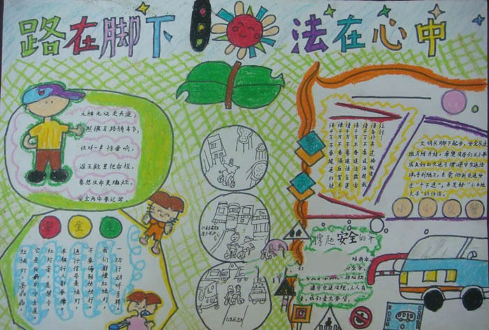 法制手抄報(bào)，法在心中