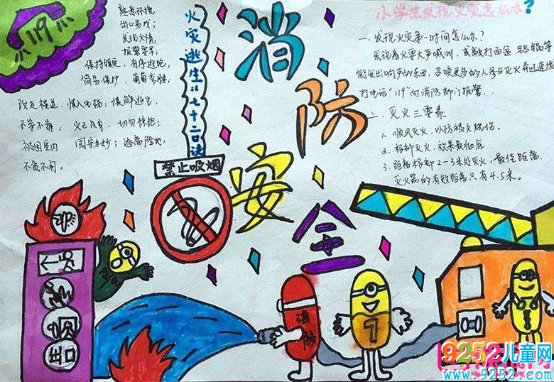 消防安全<a href=http://www.inspiredelm.com/shouchaobao/ target=_blank class=infotextkey>手抄報(bào)</a>圖片大全，安全關(guān)系你我他(11張)
