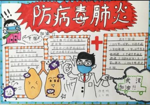 防病毒肺炎小學(xué)生手抄報(bào)漂亮