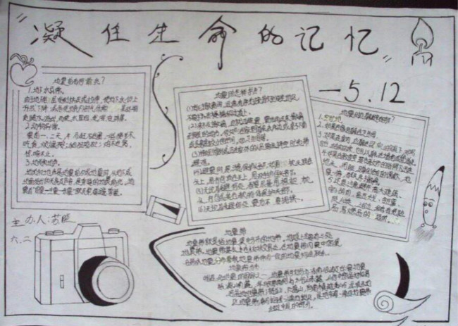 紀(jì)念5·12防震減災(zāi)日  防震減災(zāi)手抄報