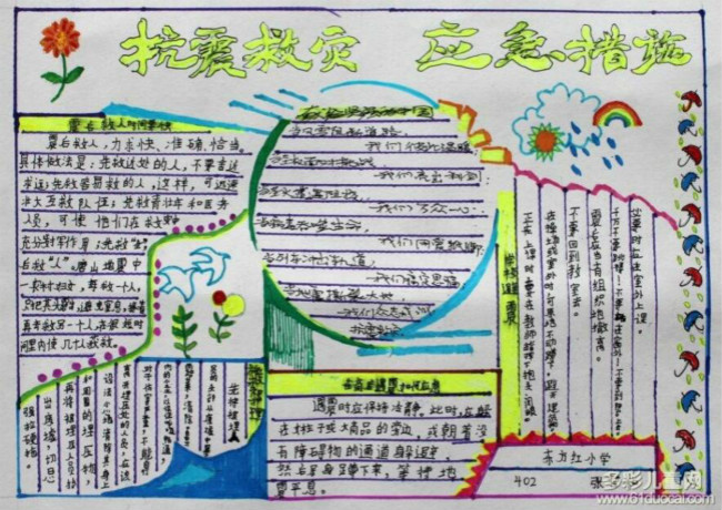 抗震救災(zāi)  防震減災(zāi)手抄報