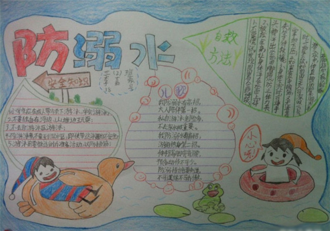 防溺水安全手抄報，防溺水安全知識