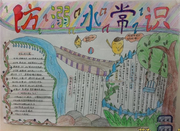 防溺水手抄報,防溺水安全知識報