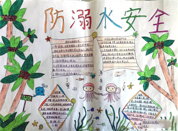 防溺水手抄報，防溺水安全手抄報