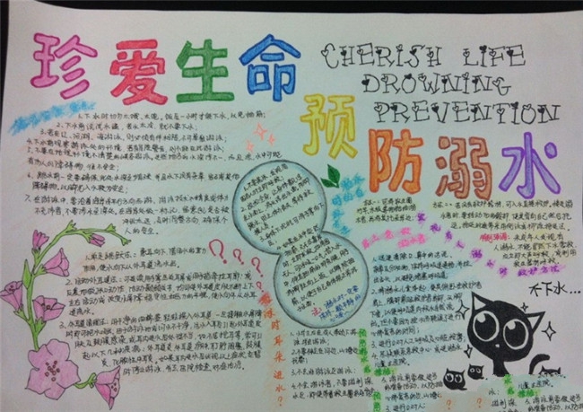 防溺水小報(bào)，珍愛(ài)生命預(yù)防溺水