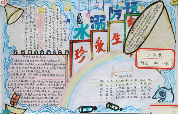 優(yōu)秀的防溺水手抄報，珍愛生命預(yù)防溺水