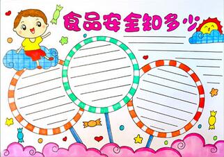 食品安全知多少手抄報(bào)怎么畫(huà)？